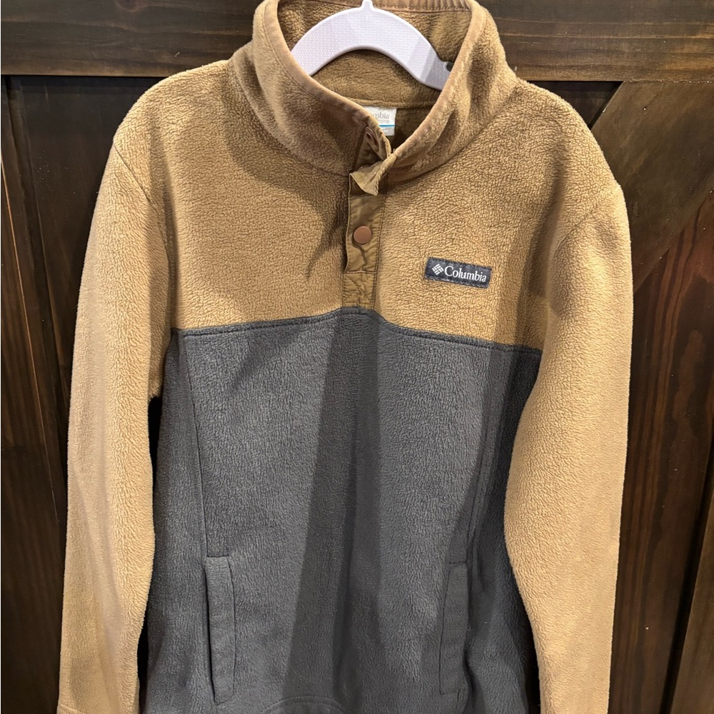 Columbia Brown and Gray Fleece Pullover